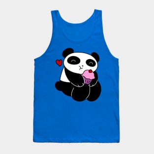 Panda Loves Cupcakes Tank Top